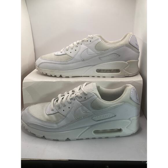 Nike Air Max 90 Triple White 2020 CN8490-100 Size US 12.5 Men main image 6